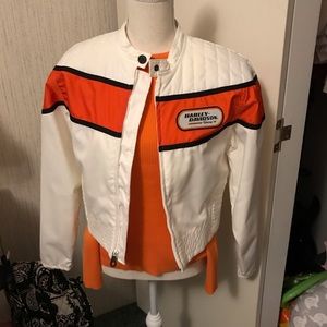 Harley Davidson riding jacket.